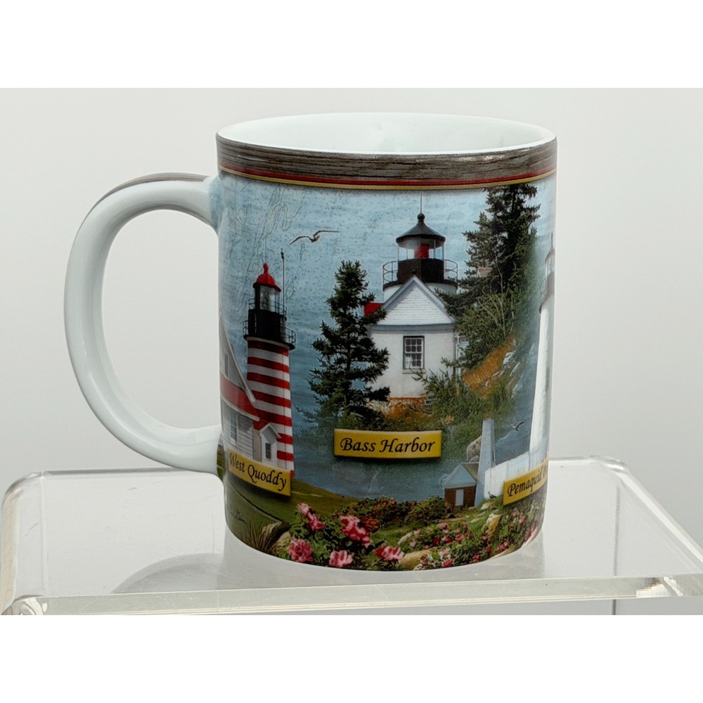 Cape Shore Maine Lighthouse Coffee Mug Cup 5 Different Lighthouses - Picture 4 of 6
